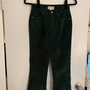 PTCL - Mini Flare Green Corduroy Pants